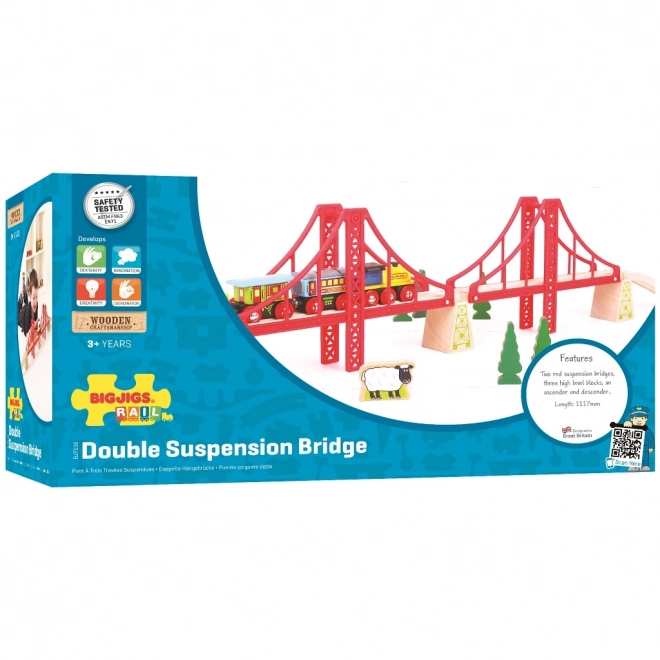 Bigjigs Rail Dubbele Spoorbrug