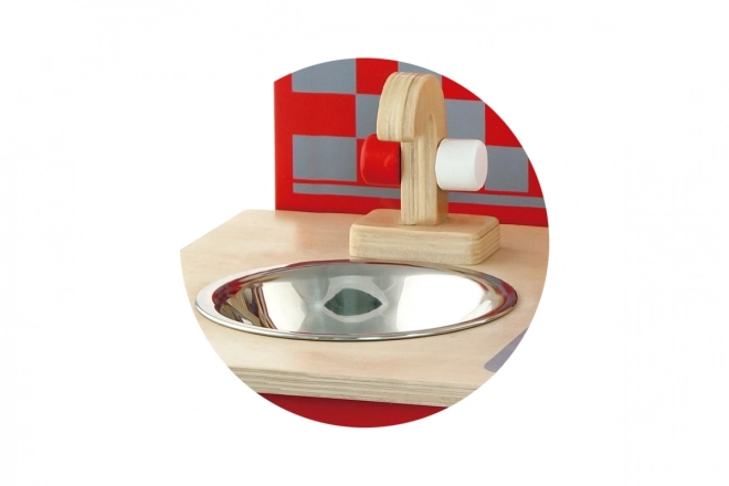 Houten mini keuken