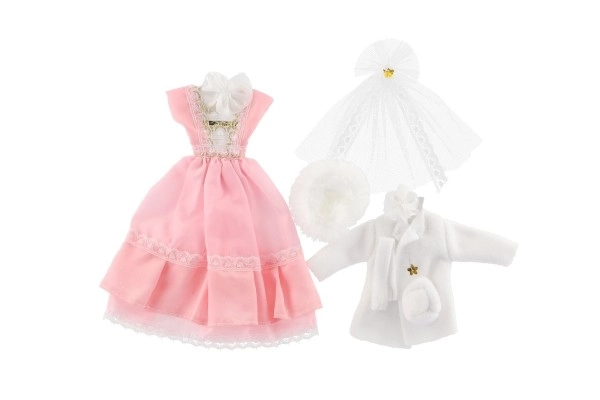 Poppenkleertjes met accessoires - 2 stuks