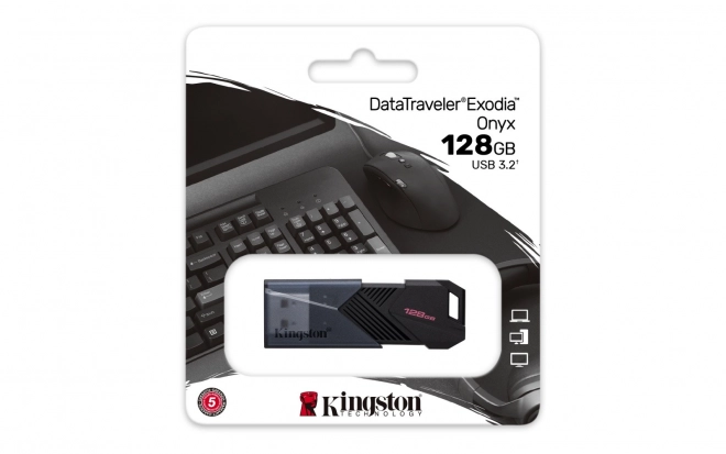 Flashschijf Data Traveler Exodia Onyx 128GB USB3.2 Gen1