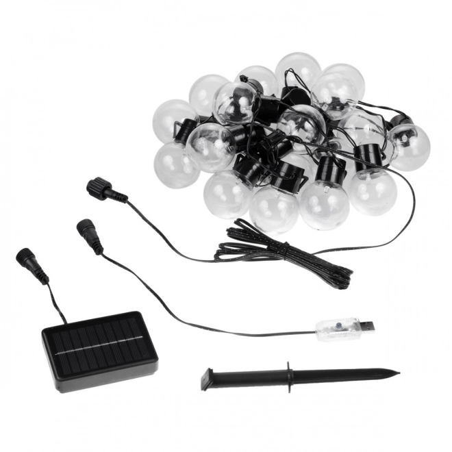 Solarlampen tuingirlande 2-in-1 LED MCE424 7m bollen