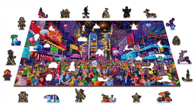 WOODEN CITY houten puzzel Oud en Nieuw 2-in-1, 505 stukjes, eco