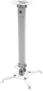 Plafondbeugel voor projector, verstelbaar 55–90 cm, 13,5 kg, zilver