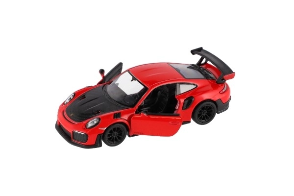 Auto Kinsmart Porsche 911 GT2 RS metaal/plastic 13cm 4 kleuren met terugtrekmechanisme 12st in doos