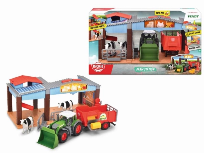 Boerderij met tractor en accessoires