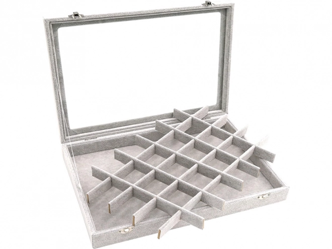 Organizer voor sieradendoos met suède display