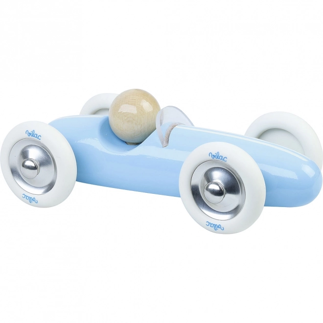 Vilac Groot houtauto Grand prix vintage lichtblauw
