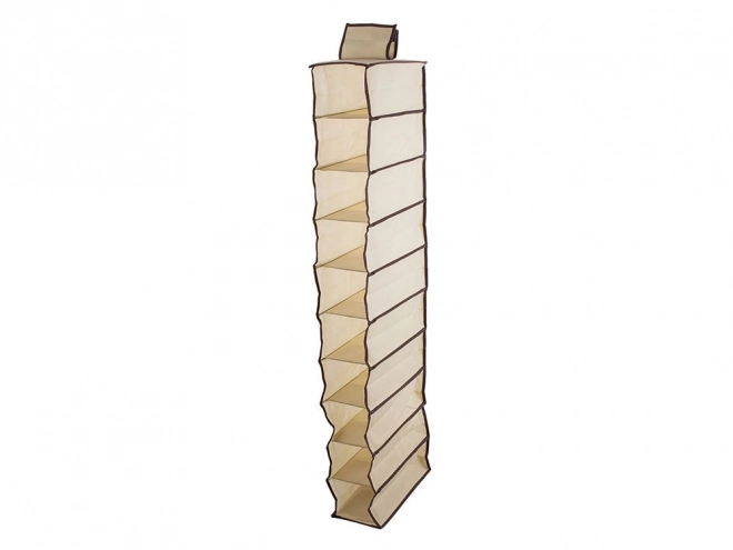 Hangende organizer voor kledingkast met tien planken