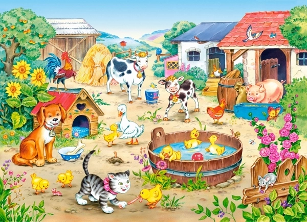 Puzzel boerderij 60 stukjes