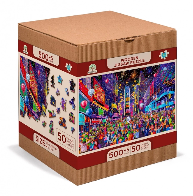 WOODEN CITY houten puzzel Oud en Nieuw 2-in-1, 505 stukjes, eco