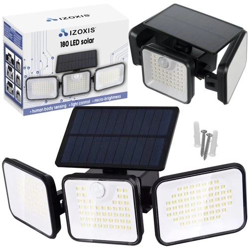 Solar tuinlamp 180 LED met bewegings- en schemersensor