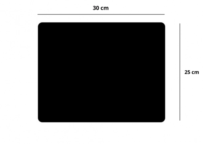 Anti-slip muismat zwart 30x25cm