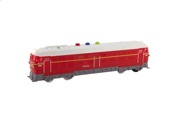Kunststof locomotief met licht- en geluidseffecten