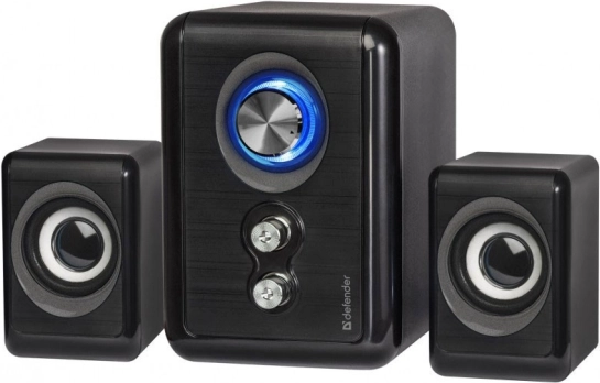 Bedrade 2.1-luidsprekers met USB-voeding en LED