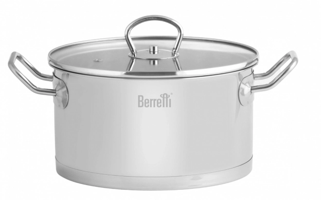Roestvrijstalen pan met deksel Berretti Gemini 24 cm
