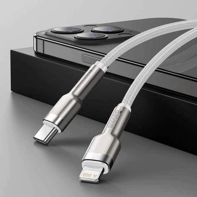 USB-C kabel voor Lightning Baseus Cafule met snel opladen 20W, 1m