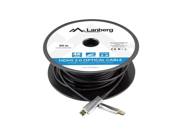 HDMI-kabel M/M v2.0 CA-HDMI-20FB-0500-BK 50m zwart