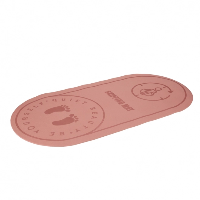 Mat voor yoga oefenen met antislip akoestische isolatie 127x63x0,6 cm roze