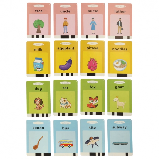 Interactieve kaartlezer voor educatieve kaarten voor het leren van Engelse woordjes