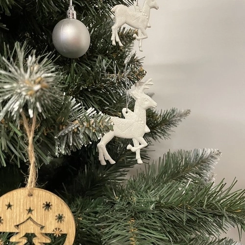 Kerstboomdecoraties - rendieren 9 stuks. Ruhhy 22517