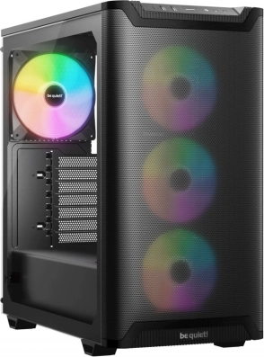 be quiet! Pure Base 501 LX ARGB zwarte computerbehuizing