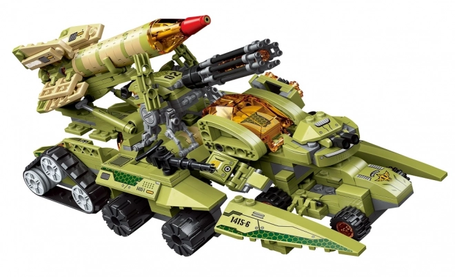 Qman Thunder Expedition Gevechtsvoertuig Bouwset 8v1