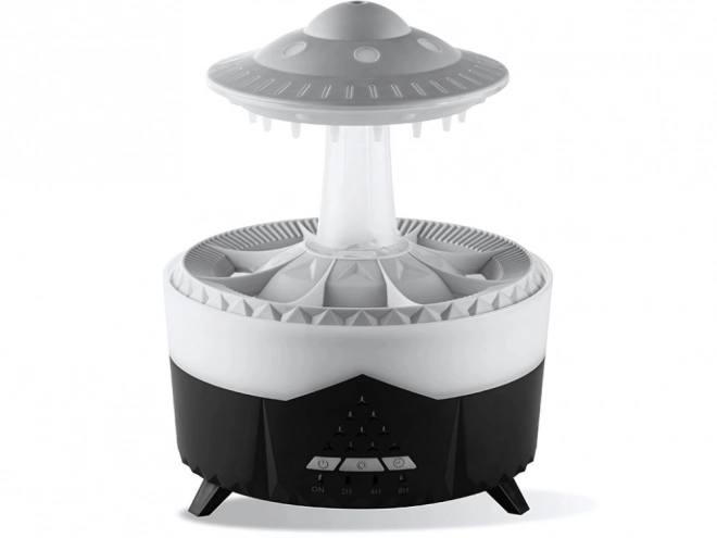 Luchtbevochtiger en aromatische diffuser in de vorm van een UFO