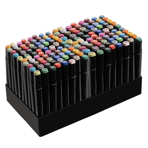 Dubbelzijdige markeerstiften / markeringen - set van 168 stuks
