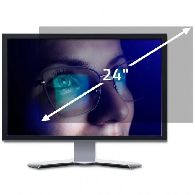 Privacyfilter 24 inch 16:10 zwart
