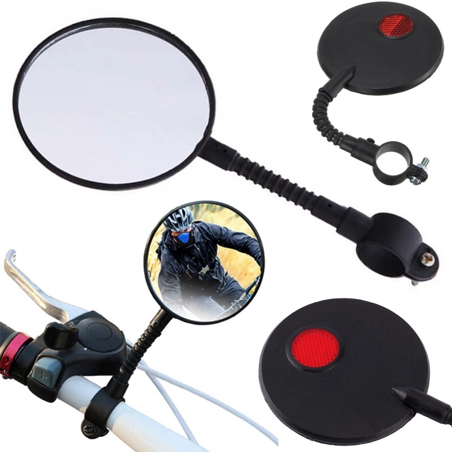 Fietsspiegel met reflector