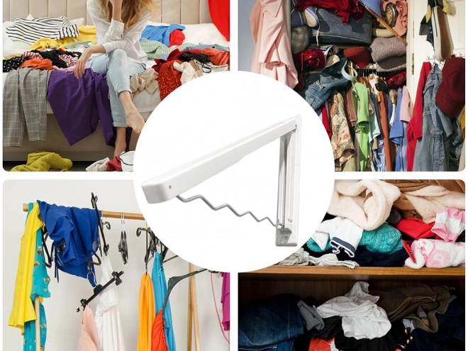 Opvouwbare wandkapstok voor kleding