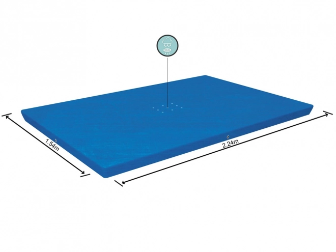 Afdekzeil voor rechthoekig zwembad Bestway 224x154 cm