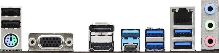 Breed scala aan poorten op het achterpaneel