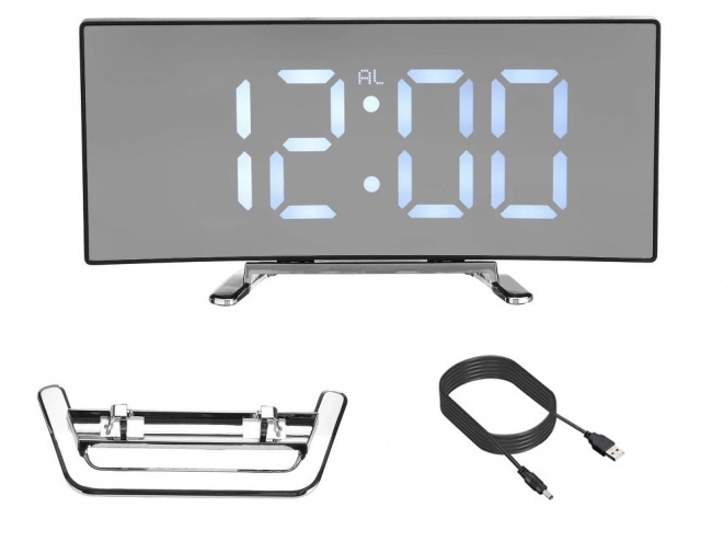 Elegante digitale wekker met thermometer en LED-display