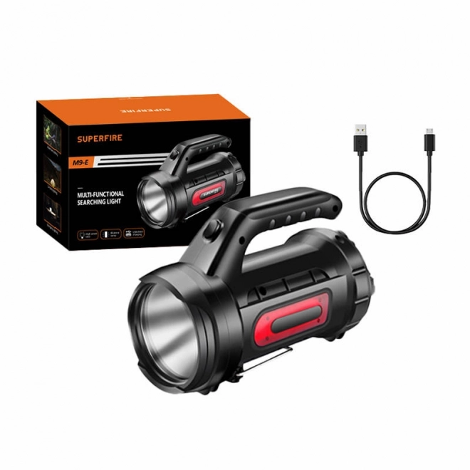 Zaklamp Superfire M9-E, 900lm, USB