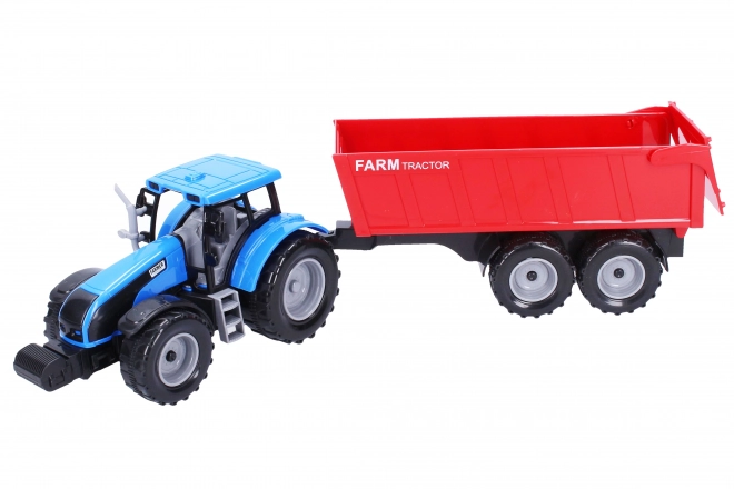 Tractor met aanhangwagen 42 cm