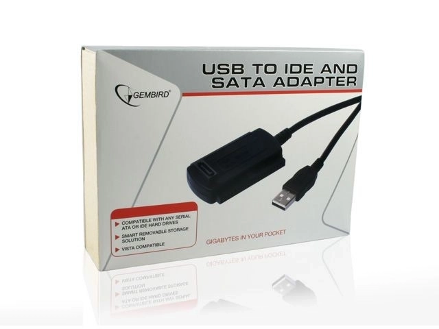 USB2.0 naar IDE/SATA/2,5'/3,5' adapter met voeding