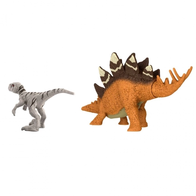Minifiguurtjes van dinosaurussen uit de film Jurassic World: Dominion