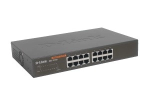 D-Link 16-poorts schakelaar 10/100/1000 Mbps