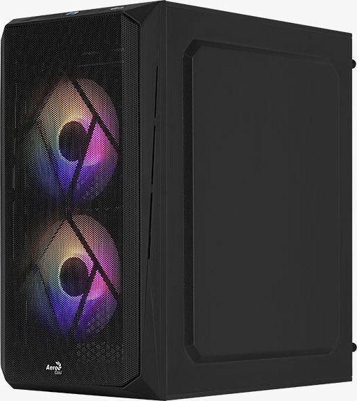 Zwarte Mini Tower kast ARGB USB 3.0