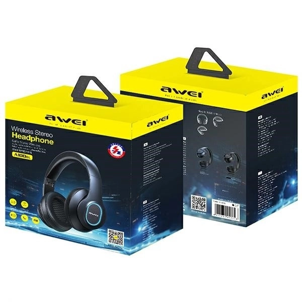Draadloze Awei Bluetooth-koptelefoon zwart