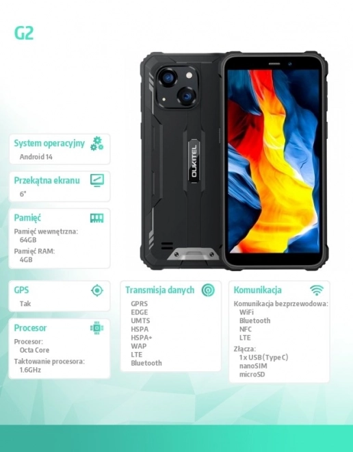 Duurzame smartphone Oukitel G2