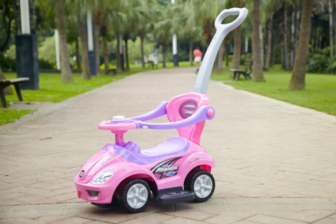Kinderloopfiets 3v1 met claxon - roze