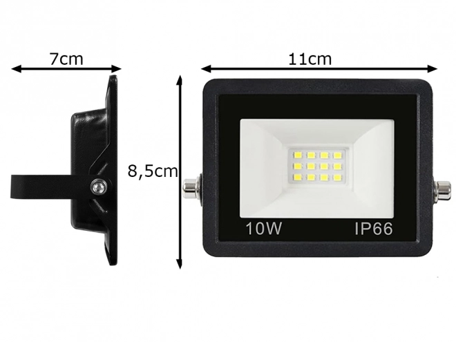 Buitenzijde LED halogeen schijnwerper 10W 6000K waterdicht