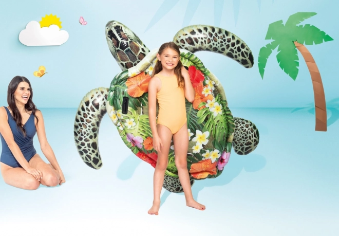 Opblaasbare schildpadmatras met handgrepen - 191 cm