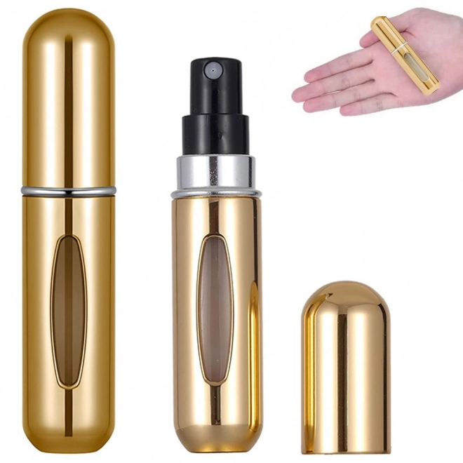 Reisverspreider met parfumverstuiver 5ml parfuminfuus – goud