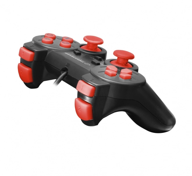 Gamecontroller Trooper zwart/rood