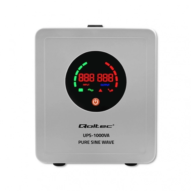 Noodstroomvoorziening Qoltec Pure Sine Wave UPS 1000VA