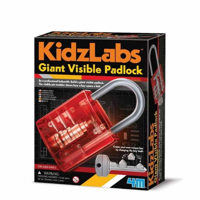 KidzLabs Grote Transparante Hangslot