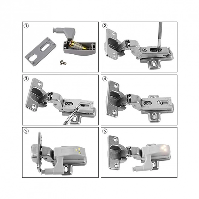 Lamp voor hangers met drie LED-diodes